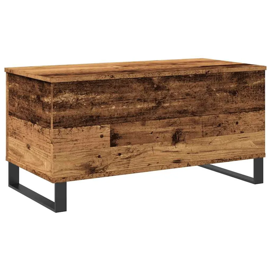 Table basse vieux bois 90x44,5x45 cm bois d'ingénierie - 7