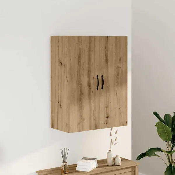 Armoire murale chêne artisanal 69,5x34x90 cm bois d'ingénierie