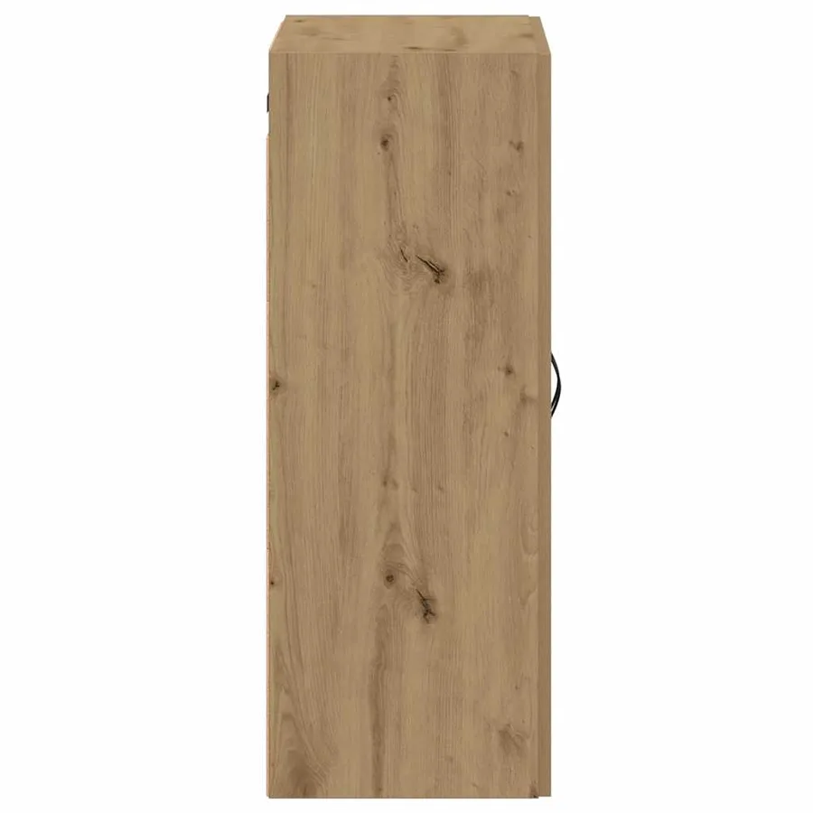Armoire murale chêne artisanal 69,5x34x90 cm bois d'ingénierie - 6