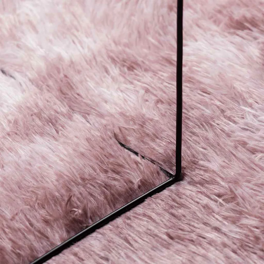 Tapis Shaggy à poils longs NAVARRA rose poudré 240x340 cm - 7