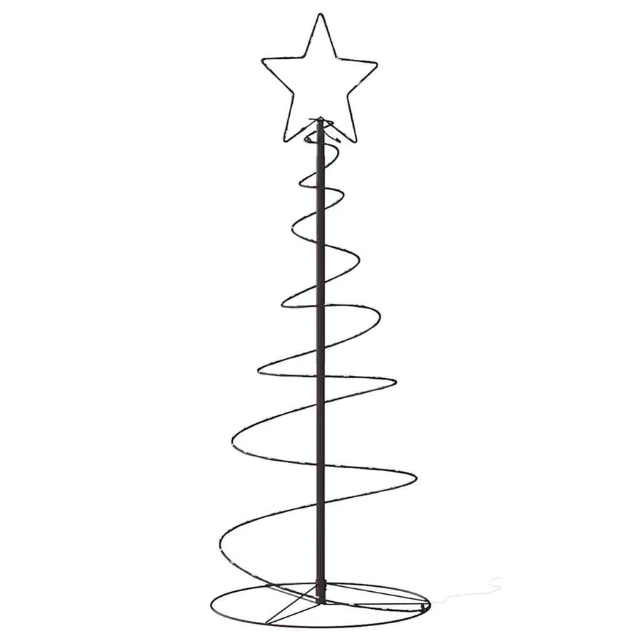 Sapin de Noël à LED 80 LED blanc chaud 120 cm - 6