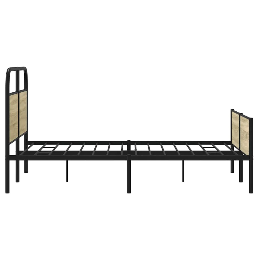Cadre de lit sans matelas 120x200 cm chêne sonoma - 6