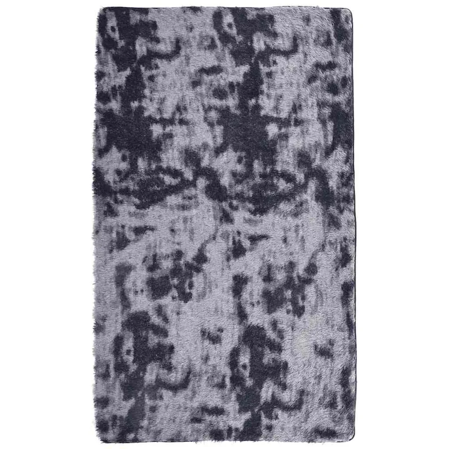 Tapis Shaggy à poils longs NAVARRA gris foncé 60x100 cm - 2