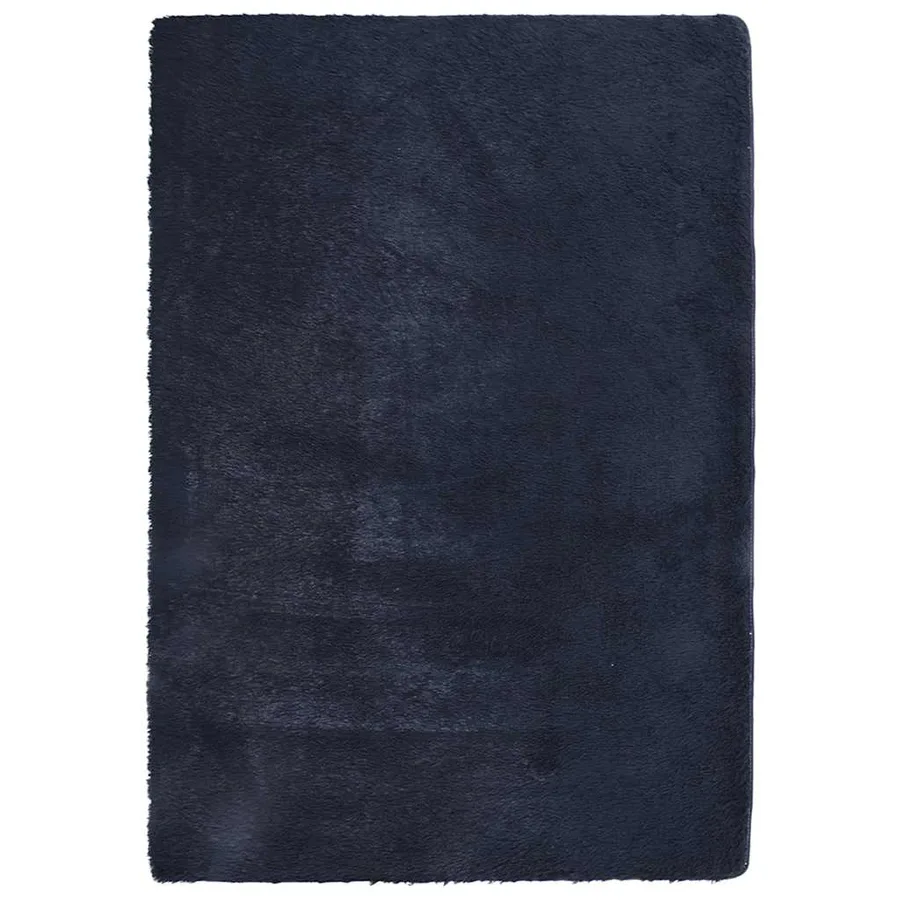 Tapis shaggy à poils longs NAVARRA bleu marine 160x230 cm - 2