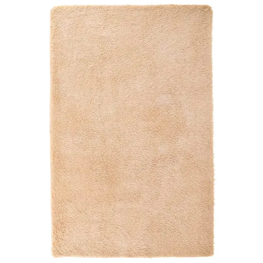 Tapis Shaggy à poils longs NAVARRA beige 130x200 cm polyester - 2