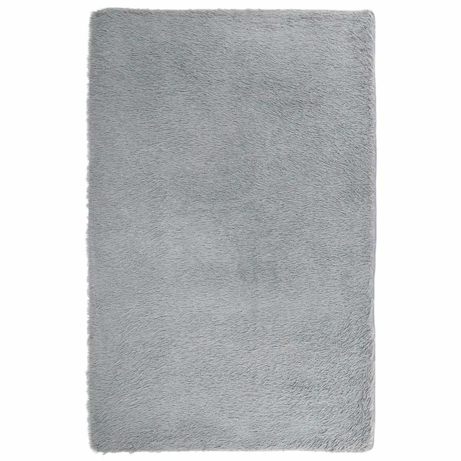 Tapis Shaggy à poils longs NAVARRA gris clair 130x200 cm - 2
