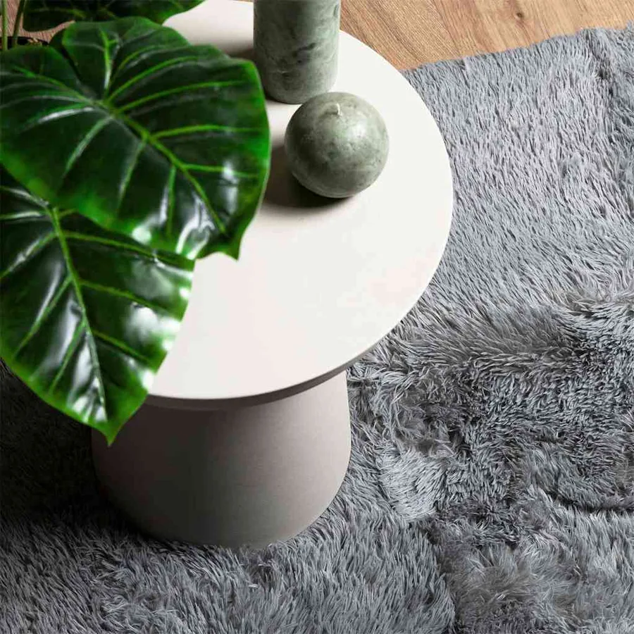 Tapis Shaggy à poils longs NAVARRA gris clair 130x200 cm - 8