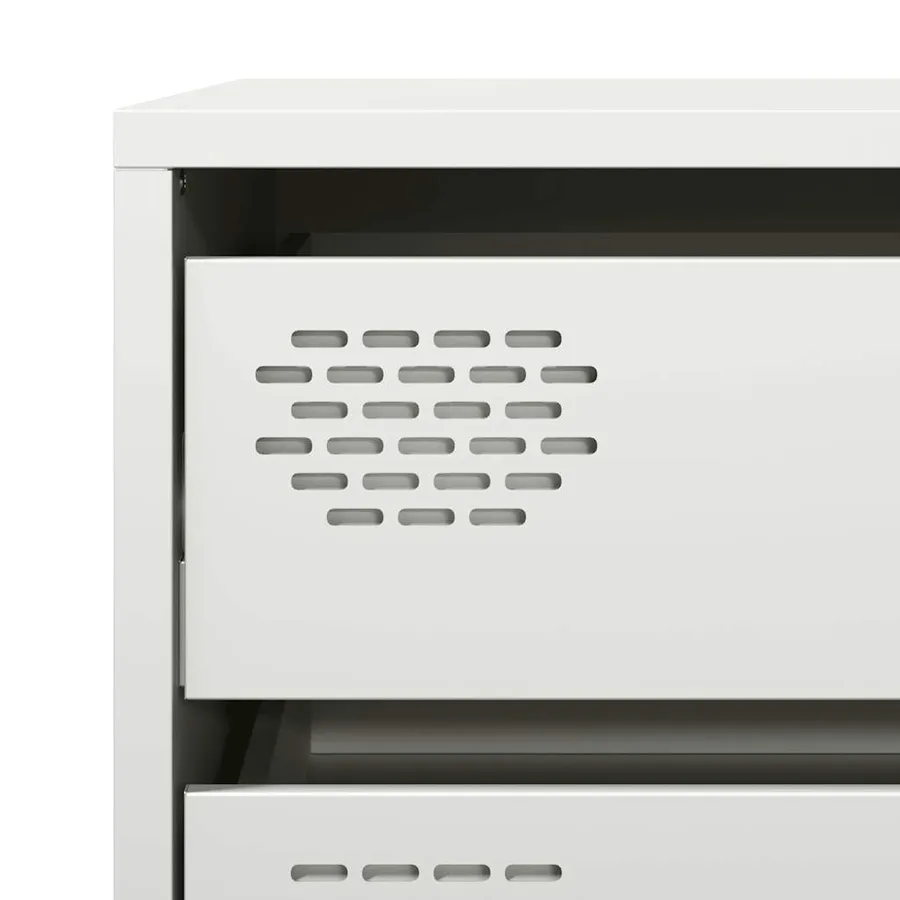 Buffet blanc 68x39x58,5 cm acier laminé à froid - 10
