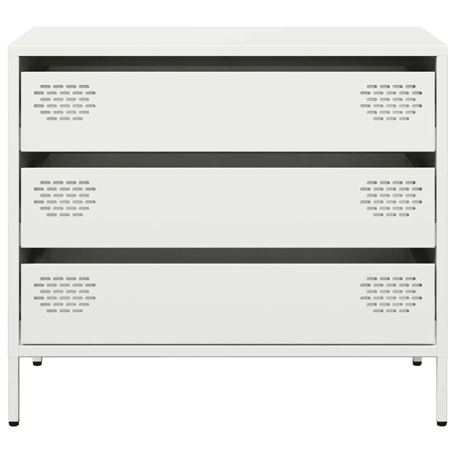 Buffet blanc 68x39x58,5 cm acier laminé à froid - 5