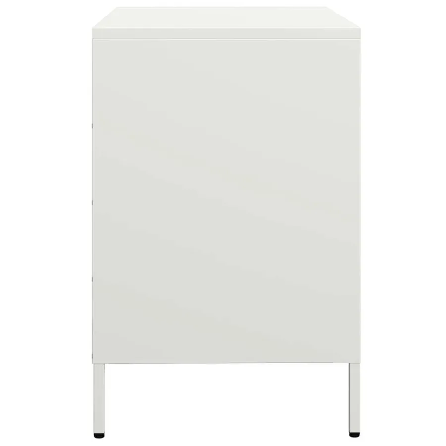 Buffet blanc 68x39x58,5 cm acier laminé à froid - 6