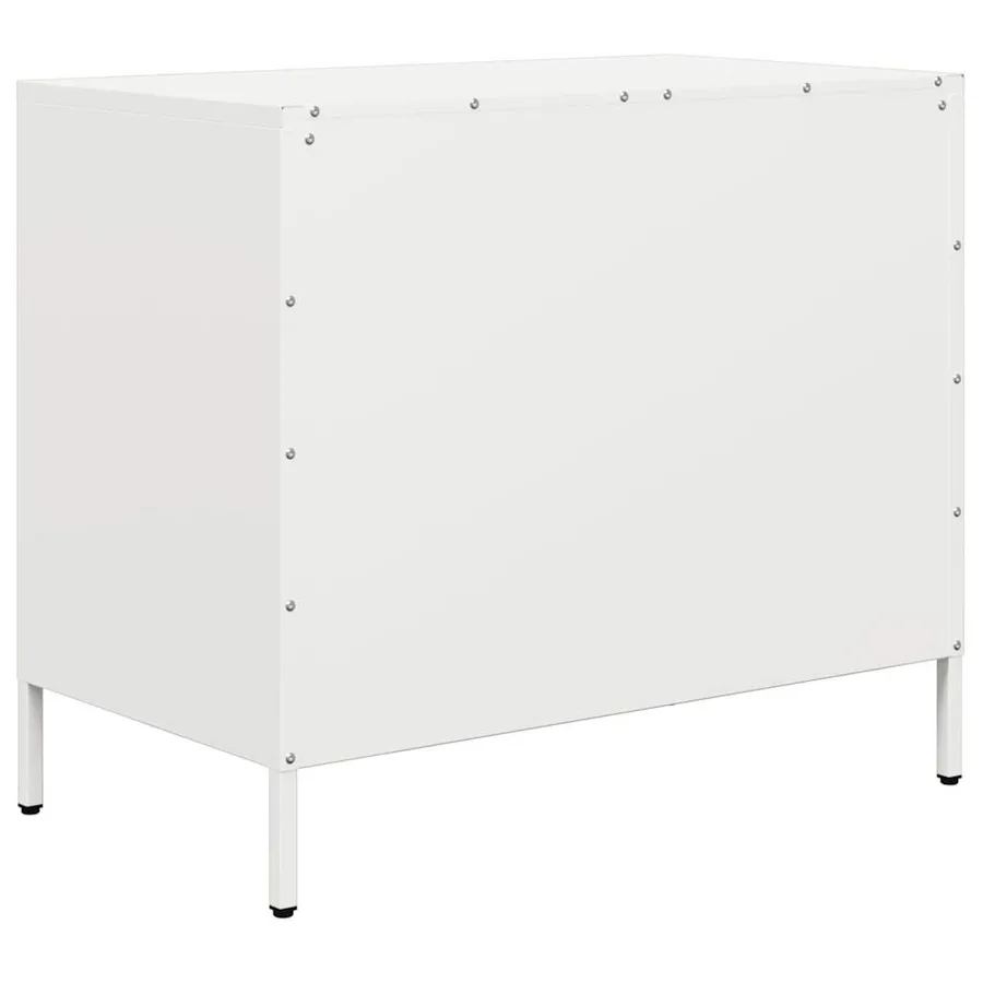 Buffet blanc 68x39x58,5 cm acier laminé à froid - 7