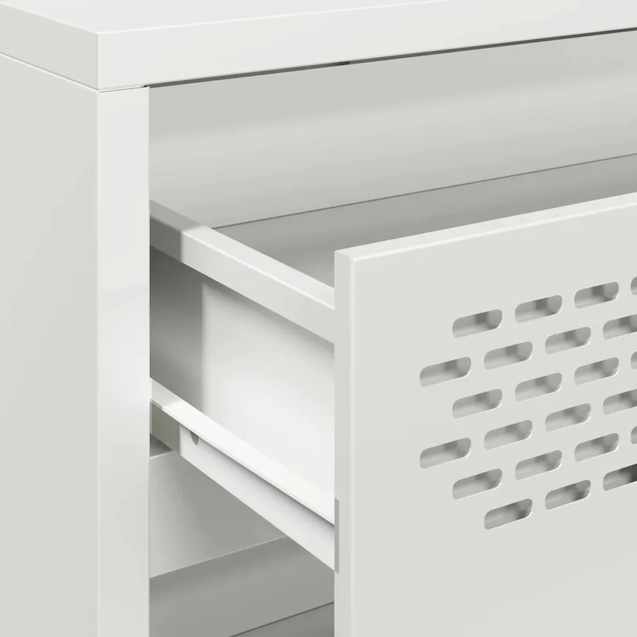 Buffet blanc 68x39x58,5 cm acier laminé à froid - 9