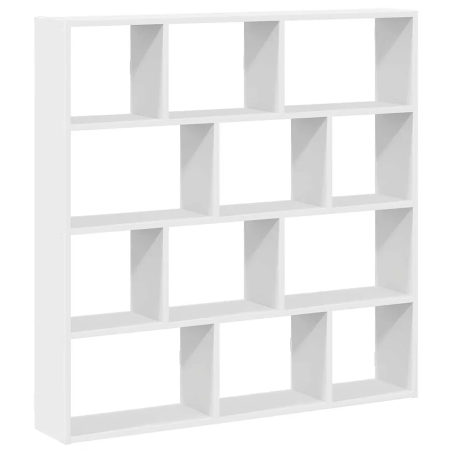 Étagère cube murale 12 compartiments blanc bois d'ingénierie - 2