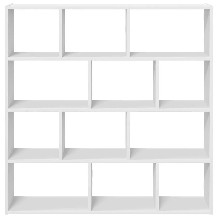 Étagère cube murale 12 compartiments blanc bois d'ingénierie - 4
