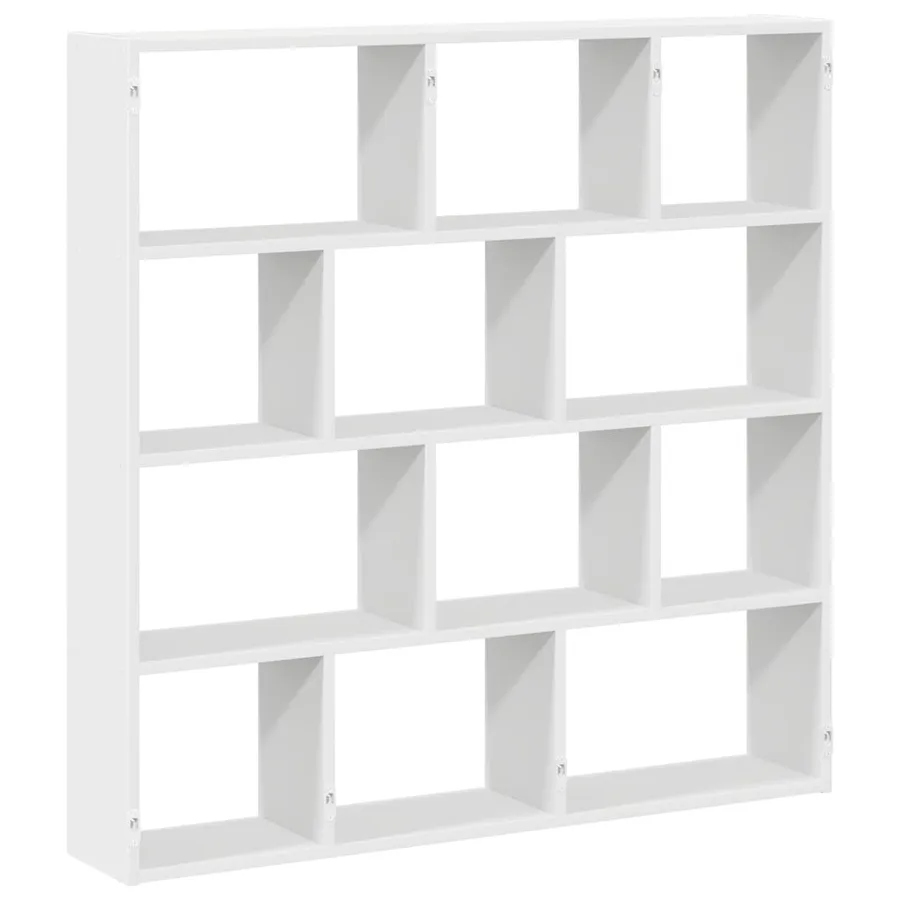 Étagère cube murale 12 compartiments blanc bois d'ingénierie - 6