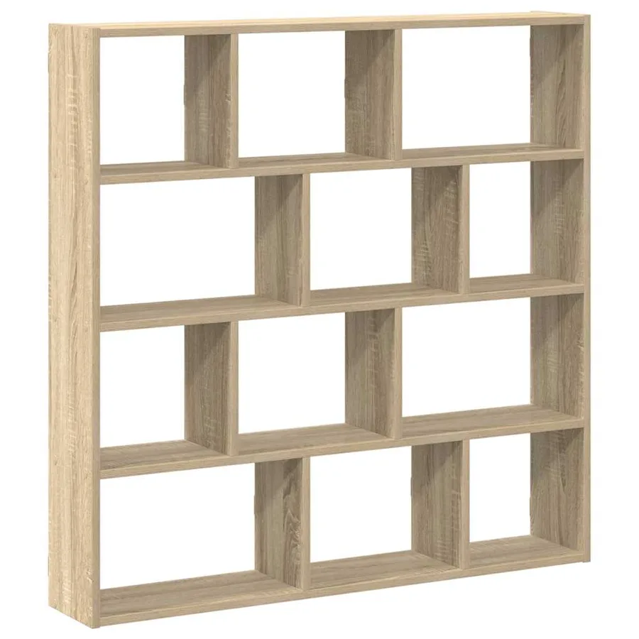 Étagère cube murale 12 compartiments chêne sonoma - 2
