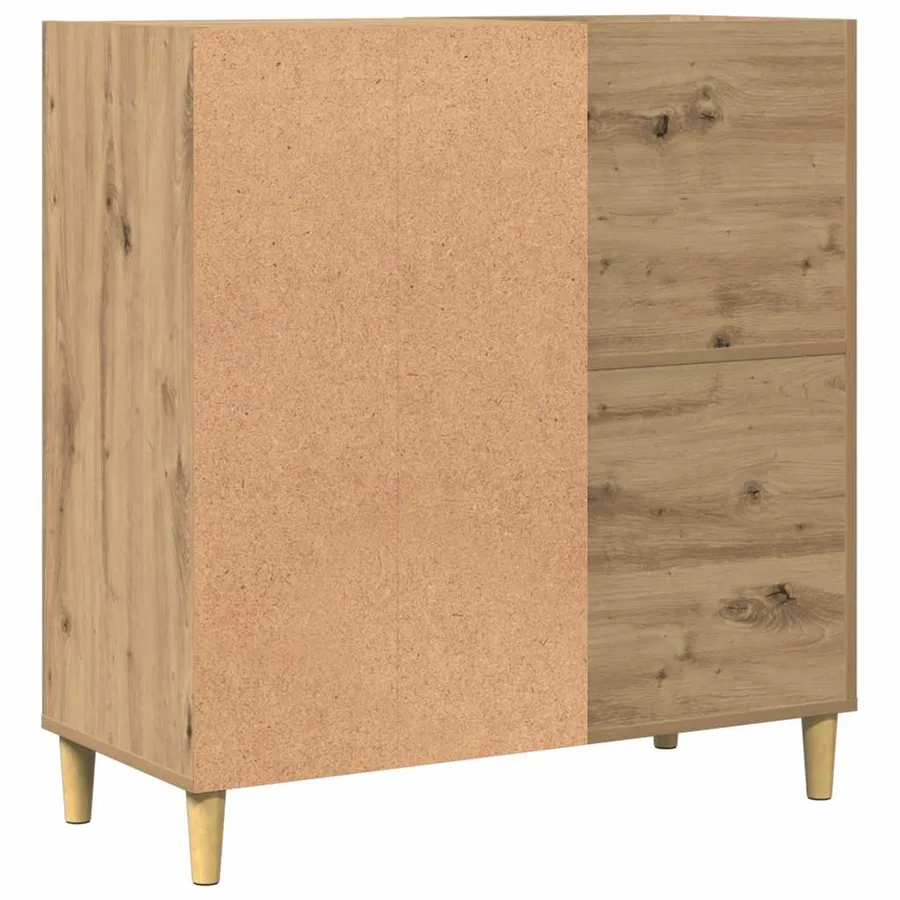 Armoire à disques chêne artisanal 84,5x38x89 cm bois ingénierie - 6