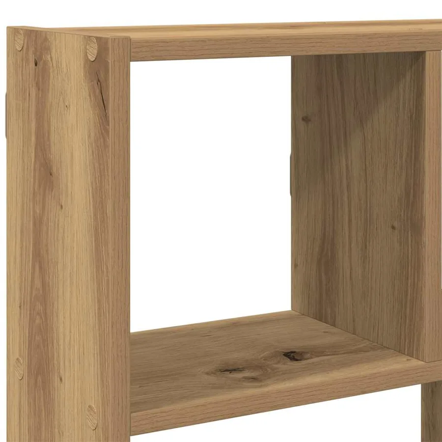 Étagère cube murale 12 compartiments chêne artisanal - 8