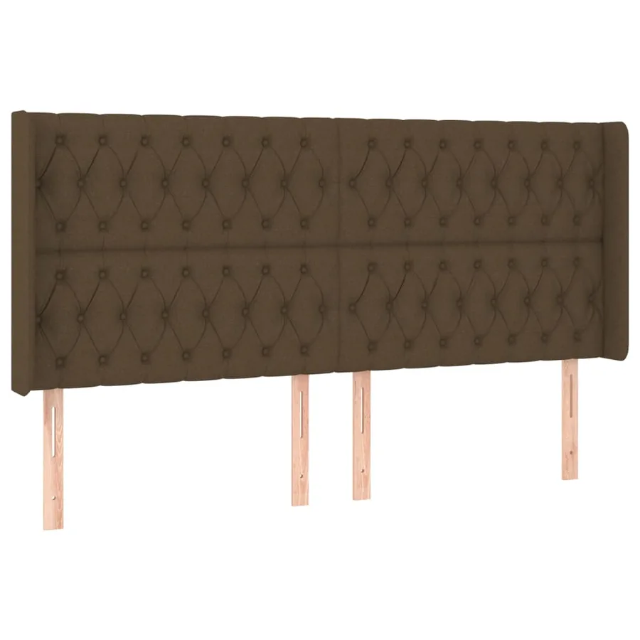 Sommier à lattes de lit matelas et LED Marron foncé 200x200 cm - 7