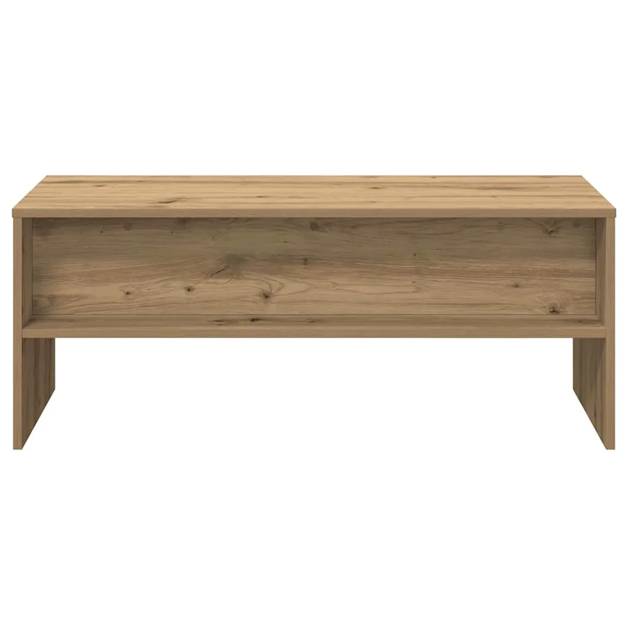Meuble TV chêne artisanal 100x40x40 cm bois d'ingénierie - 4