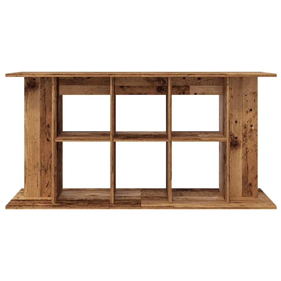 Support pour aquarium vieux bois 120x40x60 cm bois d'ingénierie - 4