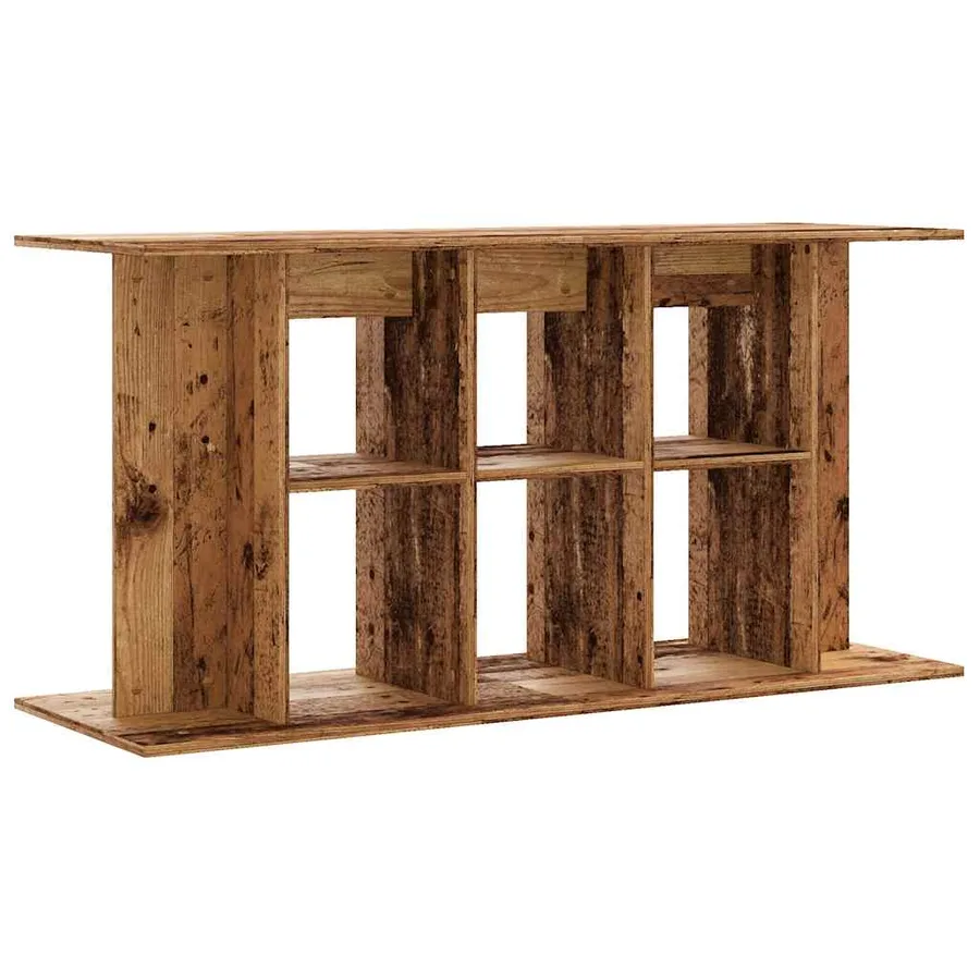 Support pour aquarium vieux bois 120x40x60 cm bois d'ingénierie - 6