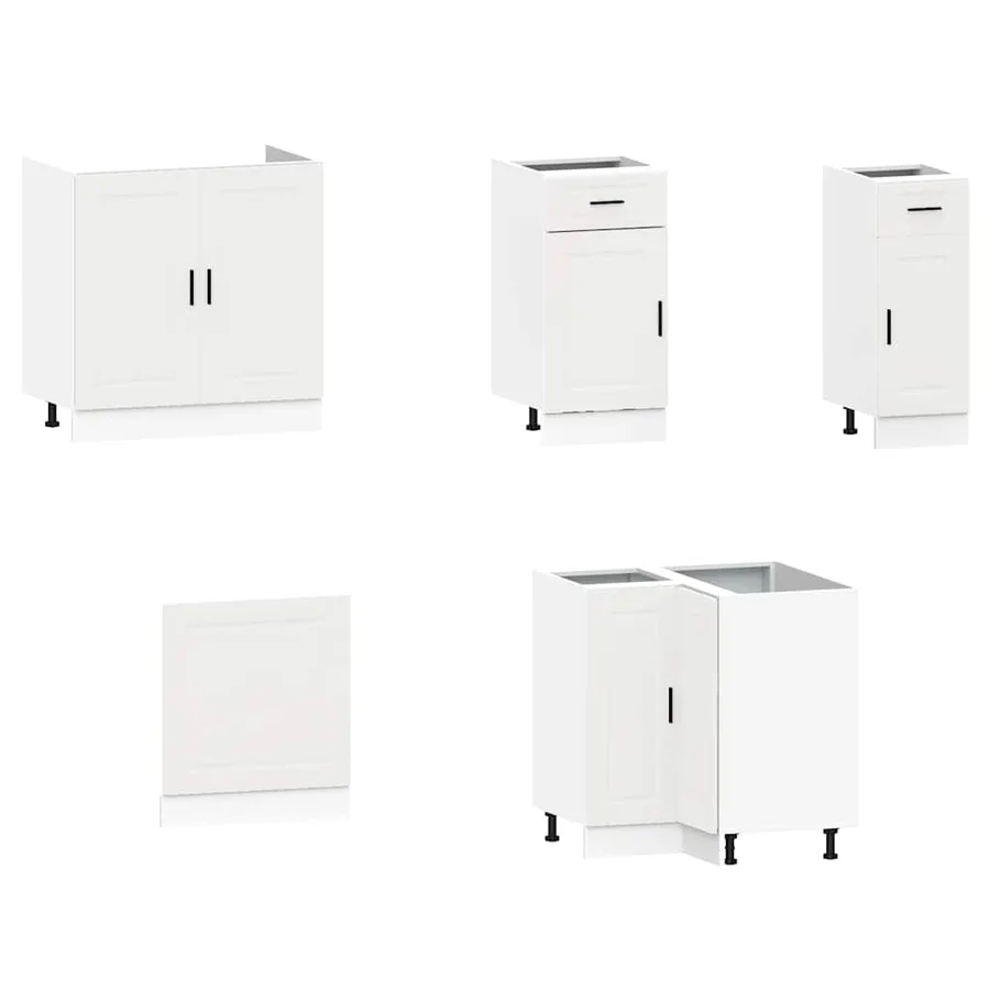 Ensemble d'armoires cuisine 11pcs Porto blanc bois d'ingénierie - 4