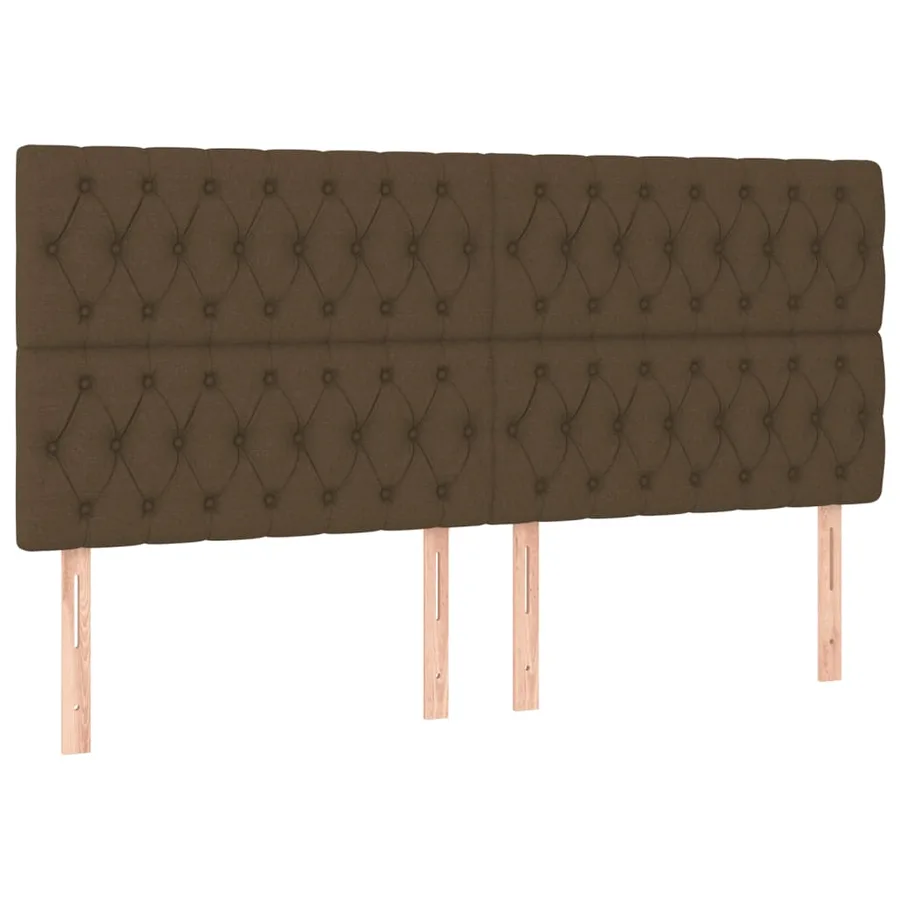 Sommier à lattes de lit avec matelas Marron foncé 200x200 cm - 6