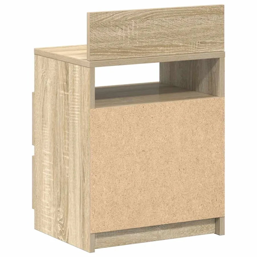 Tables de chevet 2 pcs avec 2 tiroirs Chêne Sonoma 40x33x60 cm - 8