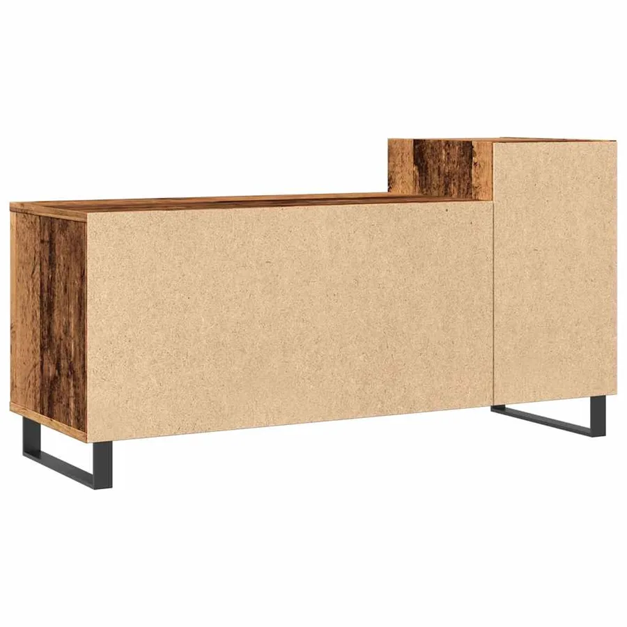 Meuble TV vieux bois 100x35x55 cm bois d'ingénierie - 7