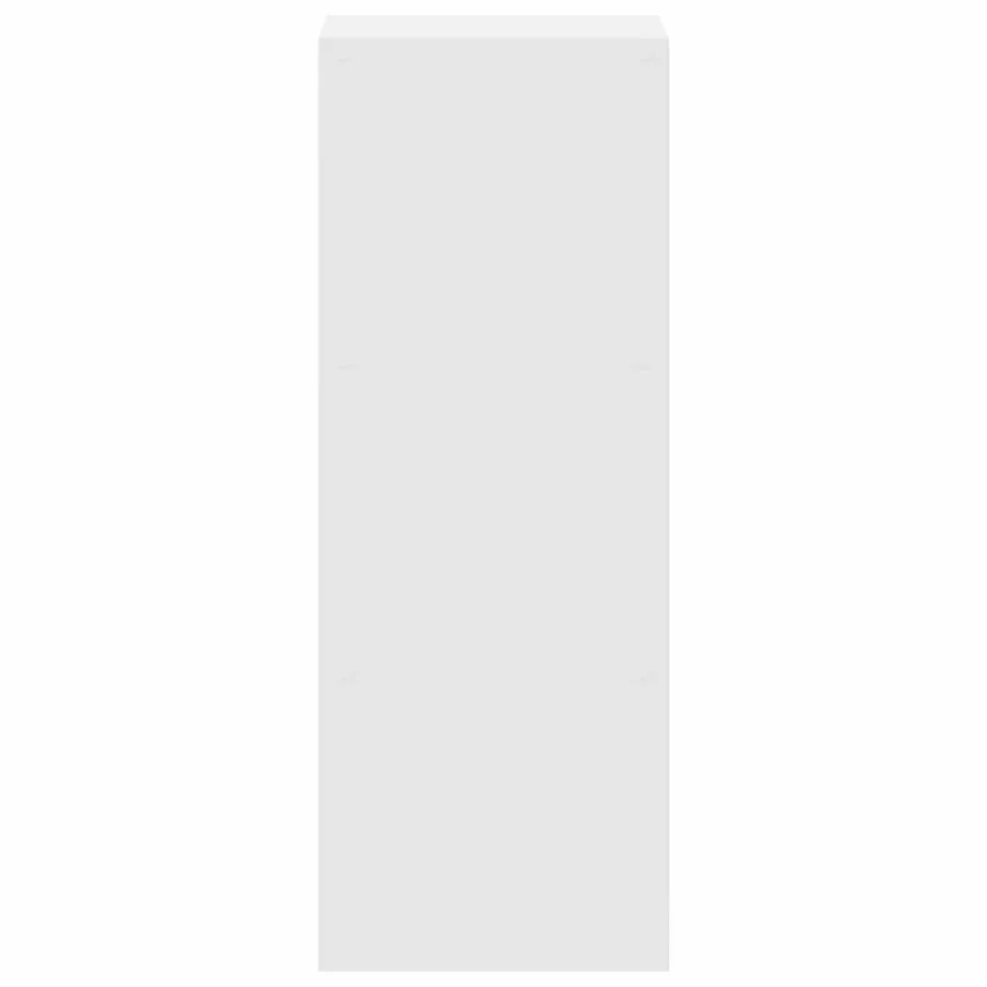 Bibliothèque empilable blanc 30x30x80 cm bois d'ingénierie - 5