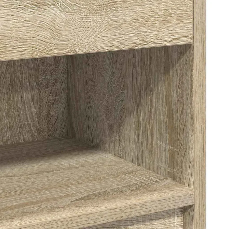 Table de chevet avec tiroir en chêne Sonoma 39x28x41 cm - 10