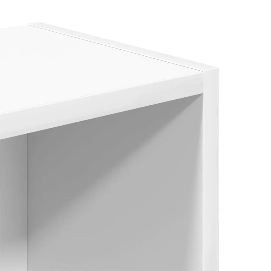 Bibliothèque blanc 31x24x77 cm bois d'ingénierie - 9