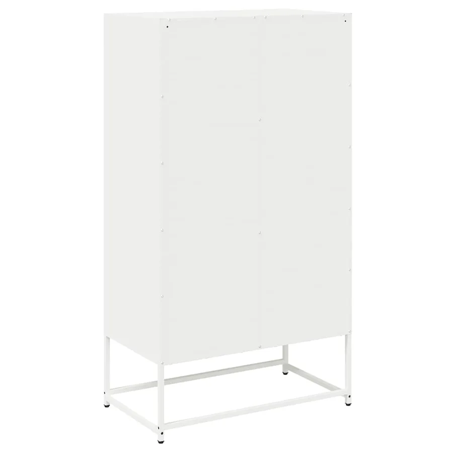 Buffet haut blanc 68x39x123 cm acier - 8