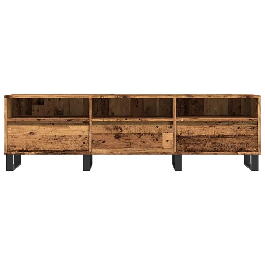 Meuble TV vieux bois 150x30x44,5 cm bois d'ingénierie - 4
