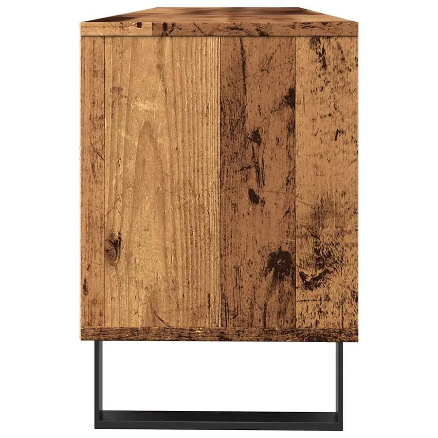 Meuble TV vieux bois 150x30x44,5 cm bois d'ingénierie - 6