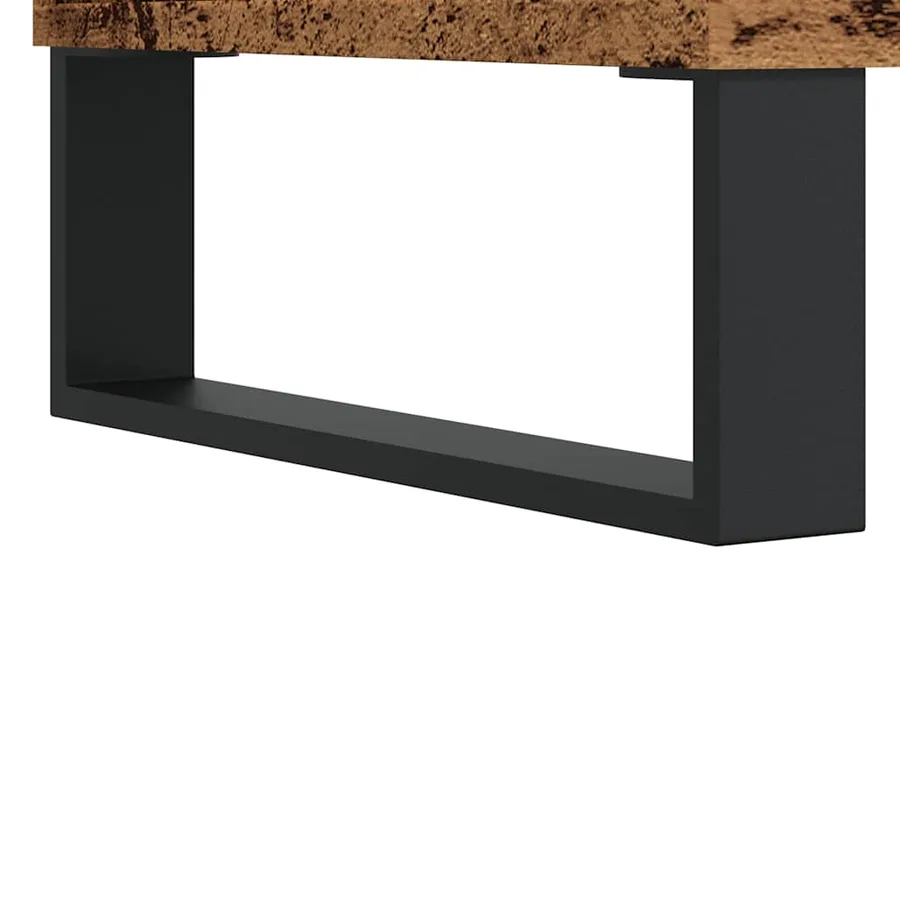 Meuble TV vieux bois 150x30x44,5 cm bois d'ingénierie - 8