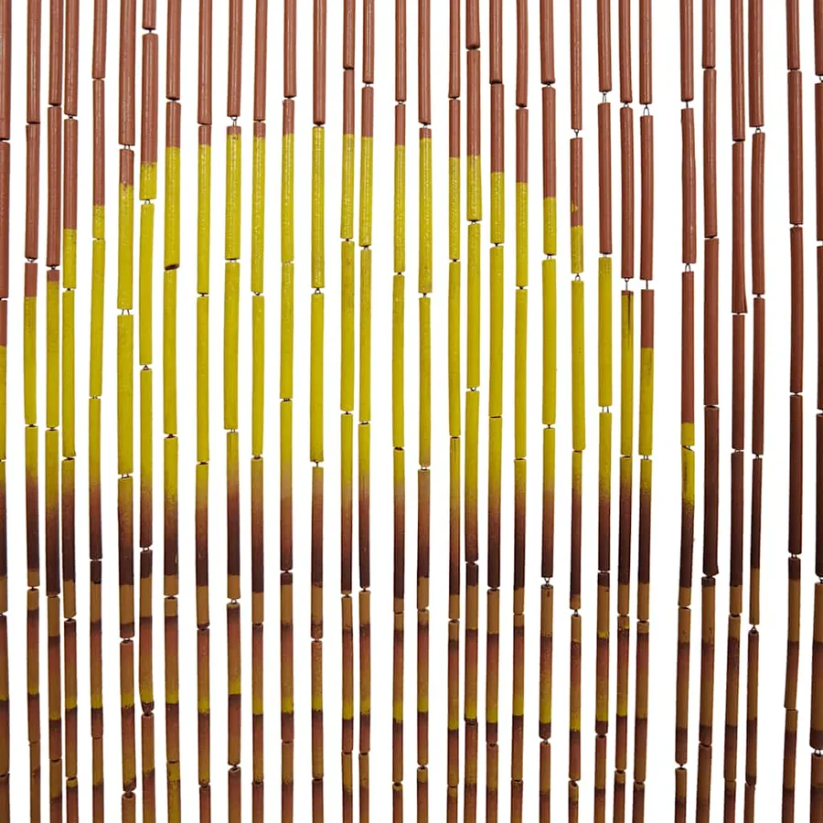 Rideau anti-insectes imprimé palmier 90x220 cm bambou - 6