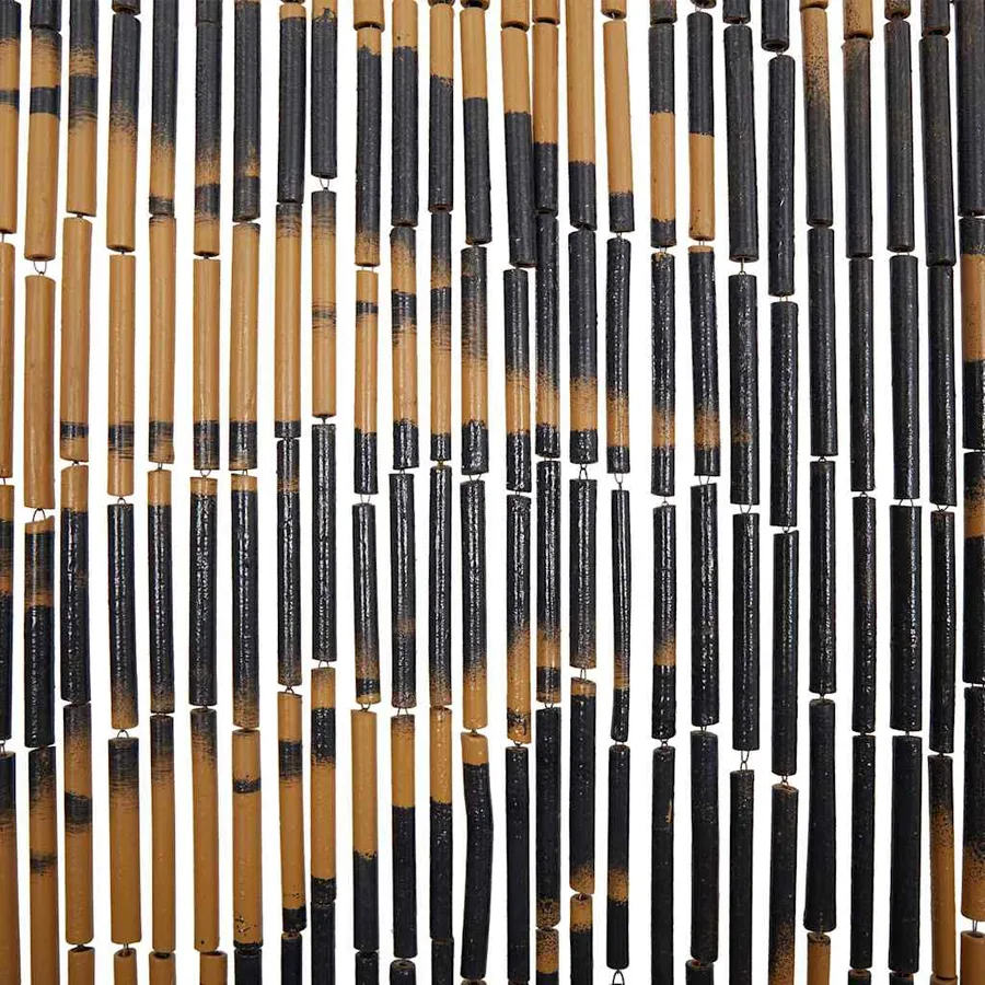Rideau anti-insectes imprimé palmier 90x220 cm bambou - 7