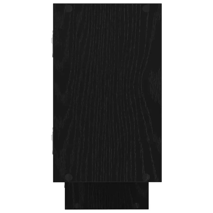 Étagère cube murale 5 compartiments noir bois d'ingénierie - 5