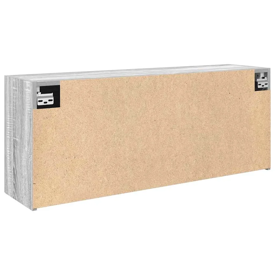 Armoire murale de bain sonoma gris 100x25x40 cm bois ingénierie - 7