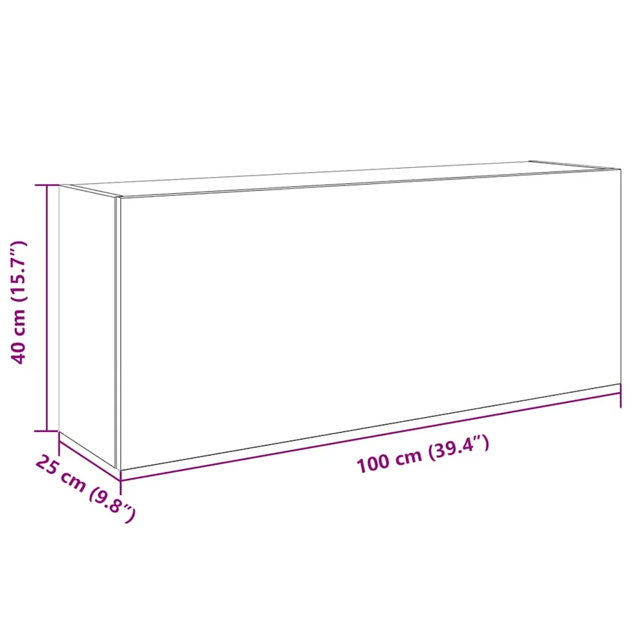 Armoire murale de bain blanc 100x25x40 cm bois d'ingénierie - 12