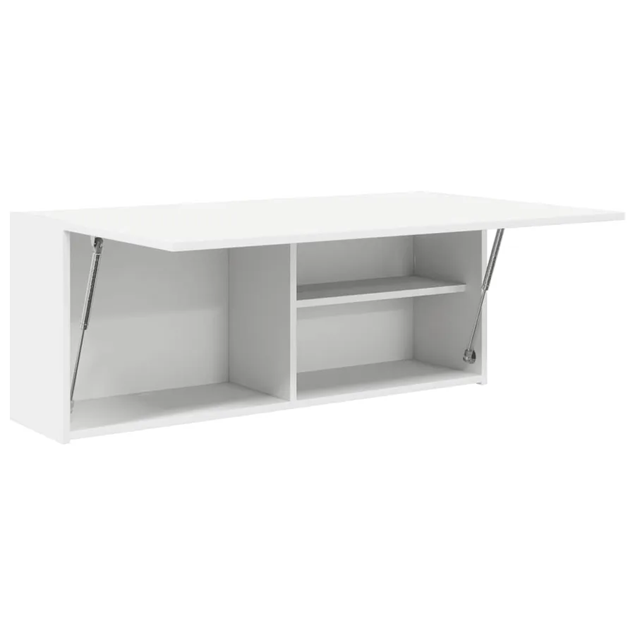 Armoire murale de bain blanc 100x25x40 cm bois d'ingénierie - 5