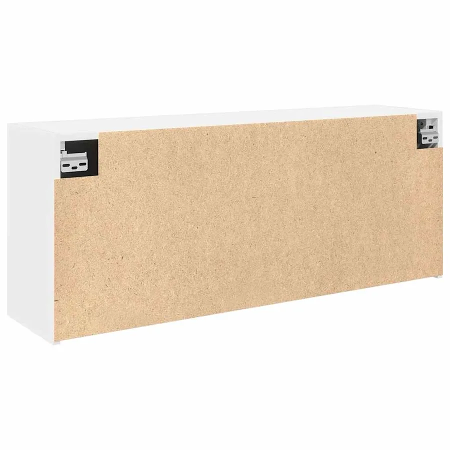 Armoire murale de bain blanc 100x25x40 cm bois d'ingénierie - 8