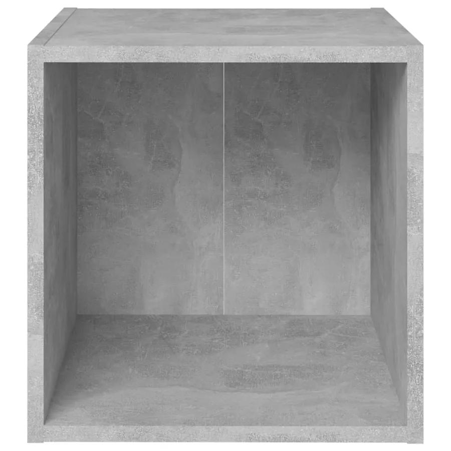 Meubles TV 2 pcs gris béton 37x35x37 cm bois d’ingénierie - 4