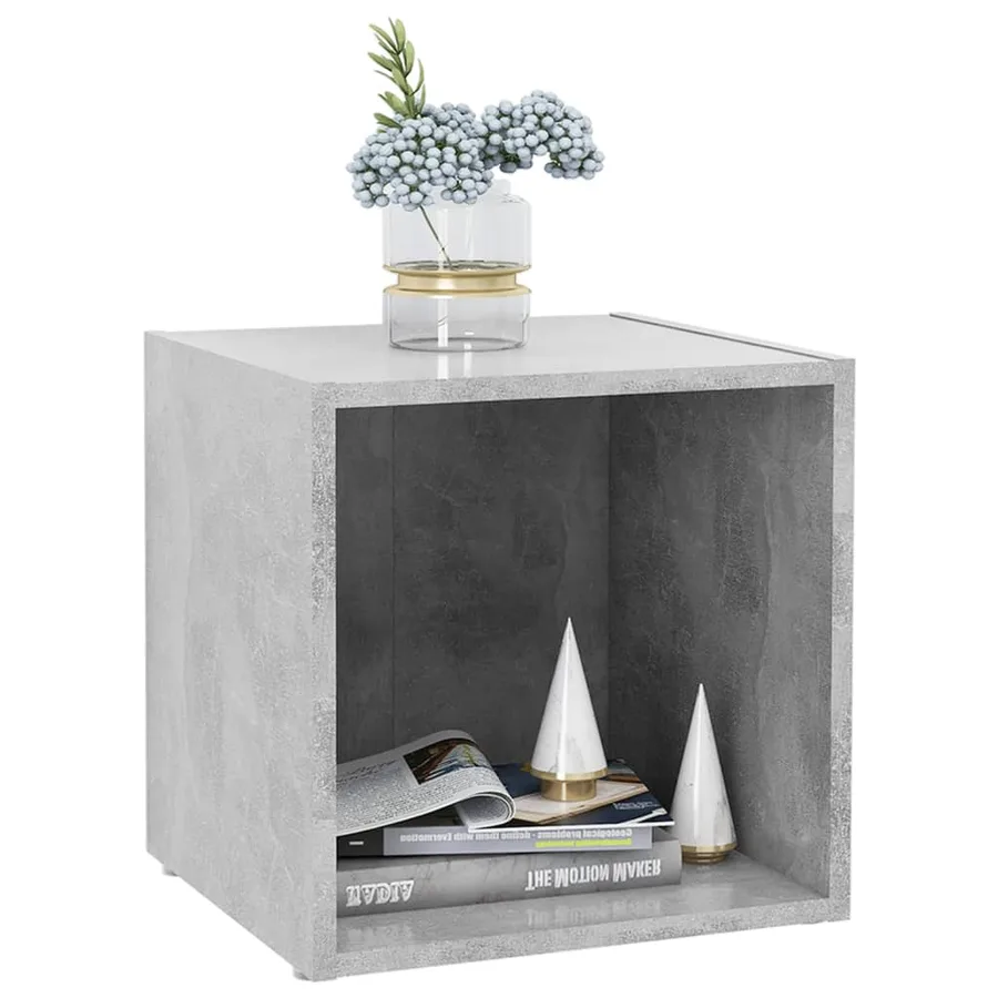 Meubles TV 2 pcs gris béton 37x35x37 cm bois d’ingénierie - 6