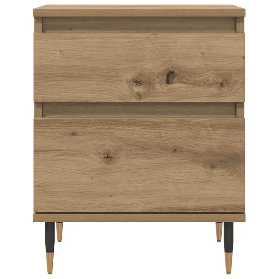 Tables de chevet 2 pcs chêne artisanal 40x35x50 cm - 5