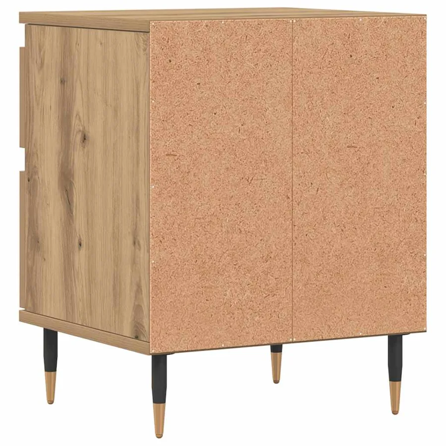 Tables de chevet 2 pcs chêne artisanal 40x35x50 cm - 6