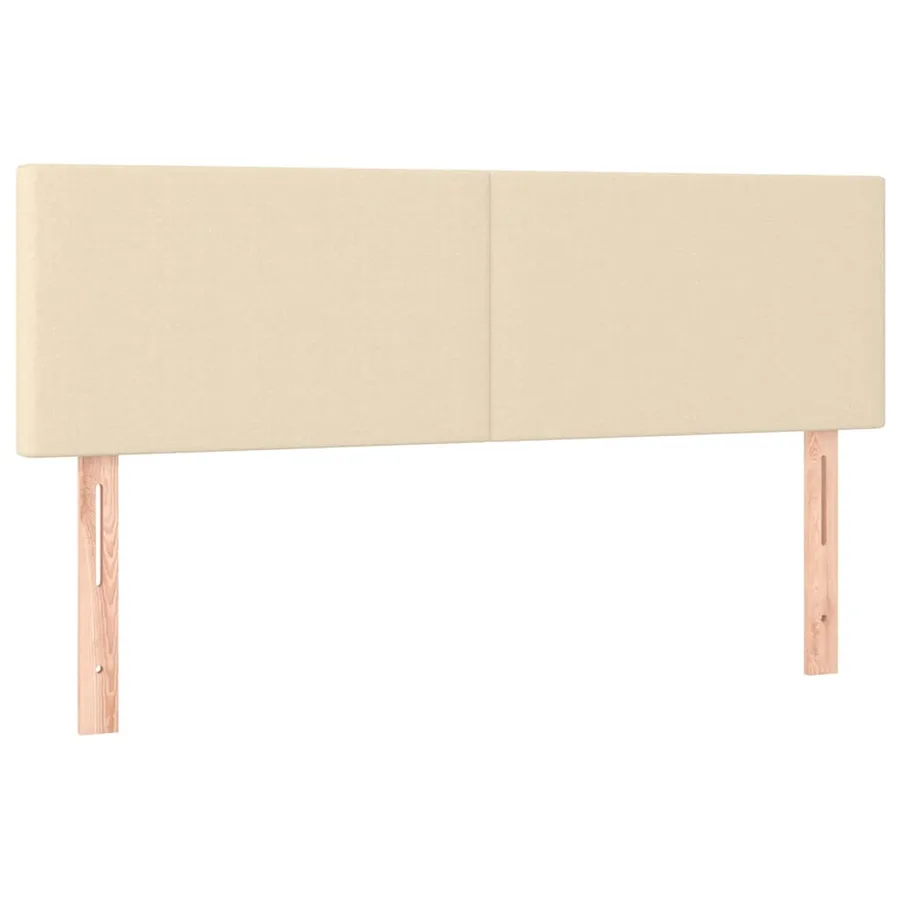 Lit ottoman avec matelas et LED crème 140x190 cm tissu - 10