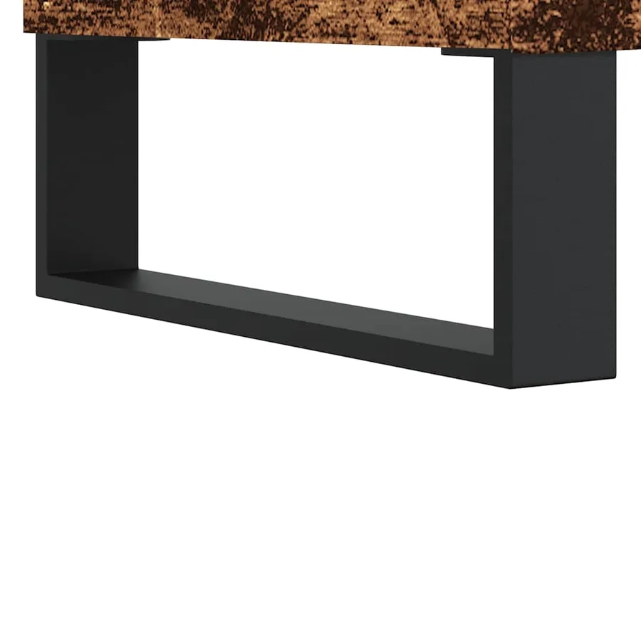 Table basse vieux bois 90x49x45 cm bois d'ingénierie - 8